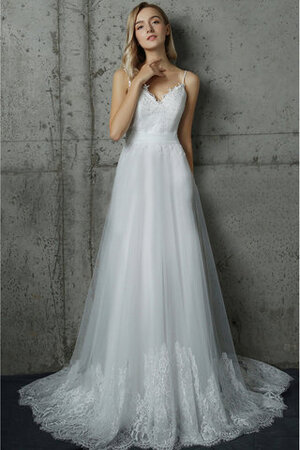 Halle Wunderbar Bezauberndes Luxus Brautkleid mit Schleife - Bild 1