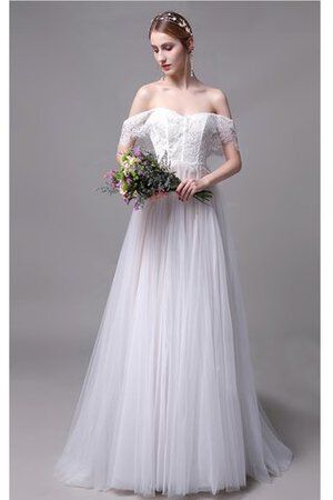 Süss Tüll Dom Zeitloses Brautkleid mit Natürlicher Taille - Bild 1