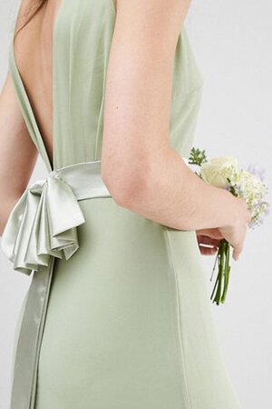 Konservatives prächtiges Modern romantisches Brautjungfernkleid aus Chiffon mit Gürtel - Bild 4