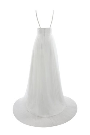 Robe de mariée vintage simple officiel couche multipliere textile en tulle - Photo 6