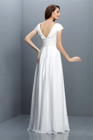 Prinzessin Chiffon Empire Taille Brautjungfernkleid mit Plissierungen mit Drapierung - Bild 30