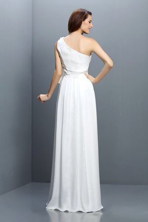 One Schulter A-Line Anständiges Brautjungfernkleid aus Chiffon mit Empire Taille - Bild 30