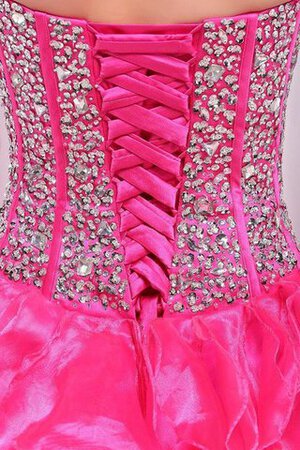 Herz-Ausschnitt bodenlanges schickes Quinceanera Kleid mit Rücken Schnürung mit Rüschen - Bild 7