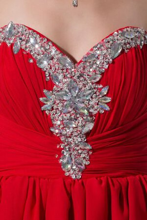 Juwel Ausschnitt hoch niedrig Herz-Ausschnitt Abendkleid mit Rüschen - Bild 9