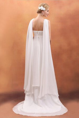 Chiffon Engelhaft Ärmelloses Stilvolles Brautkleid mit Empire Tailler - Bild 2