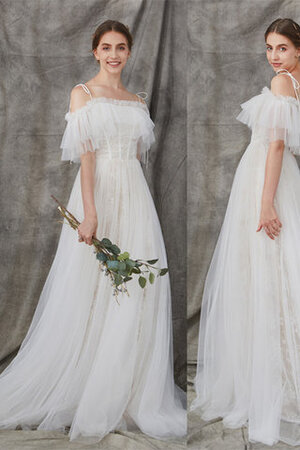 Süss Zeitloses Besonderes Brautkleid mit Reißverschluss mit Rüschen - Bild 2