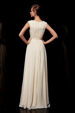 Juwel Ausschnitt Reißverschluss Prinzessin A-Line Bodenlanges Abendkleid - Bild 2