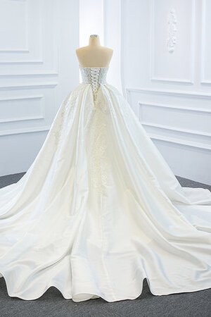 Robe de mariée en dentelle énergique de col en cœur spécial officiel - Photo 3