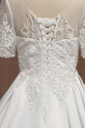 Satin Bezaubernd Schick Brautkleid aus Tüll mit Perlen - Bild 8