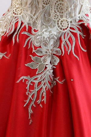 Robe de mariée de princesse longueur au ras du sol avec lacets gracieux en satin - Photo 8