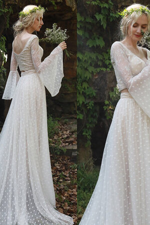 Einzigartig Zweistück Anständiges Festliches Brautkleid mit Bordüre - Bild 6