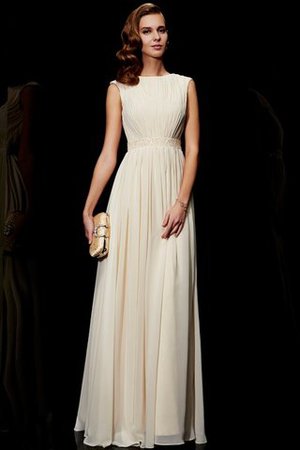 Juwel Ausschnitt Reißverschluss Prinzessin A-Line Bodenlanges Abendkleid - Bild 1