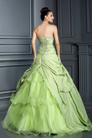 Taft Herz-Ausschnitt Duchesse-Linie Bodenlanges Quinceanera Kleid mit Empire Taille - Bild 2
