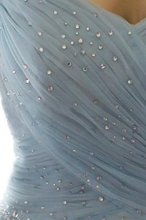 Herz-Ausschnitt Normale Taille Duchesse-Linie Perlenbesetztes Anständiges Abendkleid - Bild 3