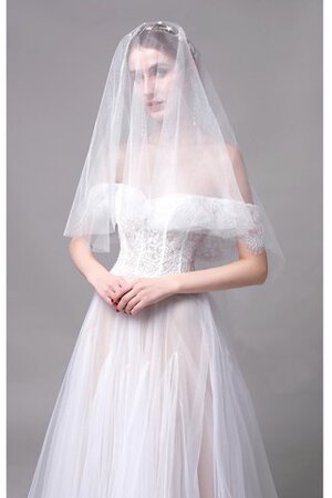 Süss Tüll Dom Zeitloses Brautkleid mit Natürlicher Taille - Bild 6
