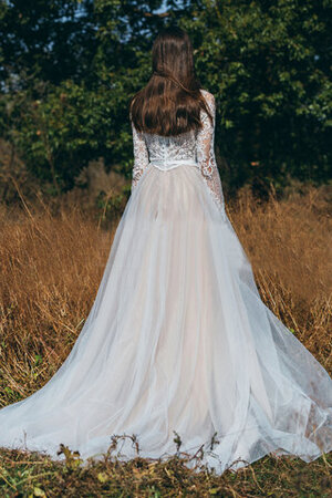 Spitze Leuchtenden Satin Luxus Formelles Brautkleid - Bild 2