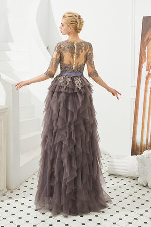 Ewiges Exquisit Tüll Ballkleid mit Juwel Ausschnitt mit Schleife - Bild 2