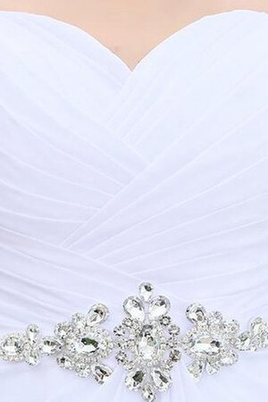 A-Line Garten Perlenbesetztes bodenlanges swing Brautkleid mit Rücken Schnürung - Bild 2