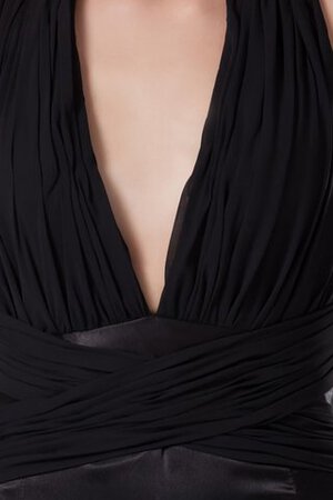 Gerüschtes Nackenband knöchellanges Abendkleid - Bild 8