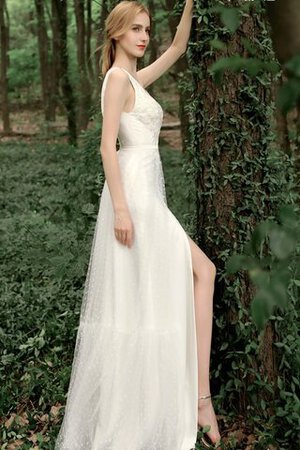Umwerfend Sittsames Sexy Brautkleid mit Reißverschluss mit Bordüre - Bild 7