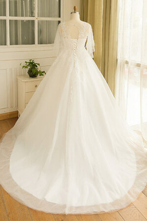 Verlockend Romantisches Brautkleid mit Applikation mit Rüschen - Bild 5