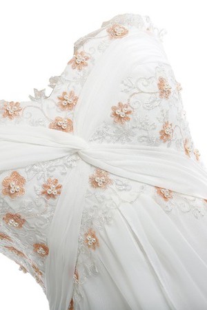 Halle zeitloses Chiffon Spitze tolles Brautkleid mit Kristall - Bild 3