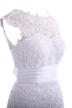 Outdoor natürliche Taile romantisches legeres Brautkleid mit Falte Mieder mit Rosette - Bild 5