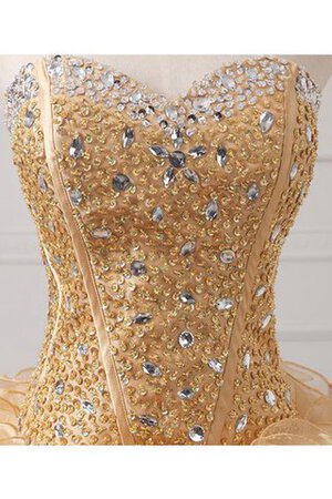 Duchesse-Linie langes Quinceanera Kleid mit Bordüre mit Jacke - Bild 3