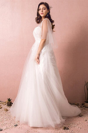 Verlockend Romantisches Brautkleid mit Applikation mit Rüschen - Bild 2