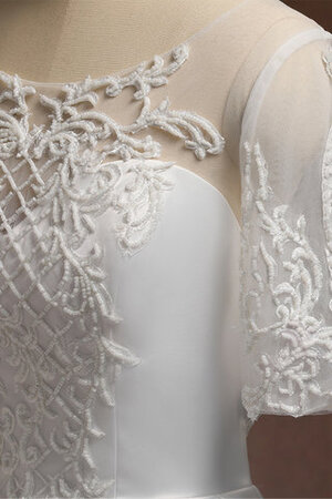Satin Bezaubernd Schick Brautkleid aus Tüll mit Perlen - Bild 7