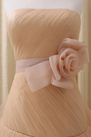 Pick-Ups V-Ausschnitt Duchesse-Linie gesticktes Perlenbesetztes Quinceanera Kleid mit Bordüre - Bild 4