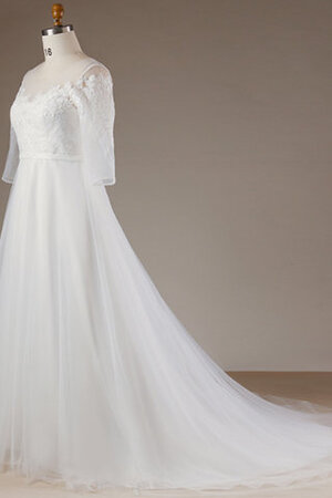 Ziemlich Formelles Romantisches Brautkleid aus Tüll mit Applike - Bild 5