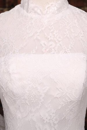 Paillettenbesetztes natürliche Taile A-Line ein Träger Tüll schulterfrei Brautkleid - Bild 4