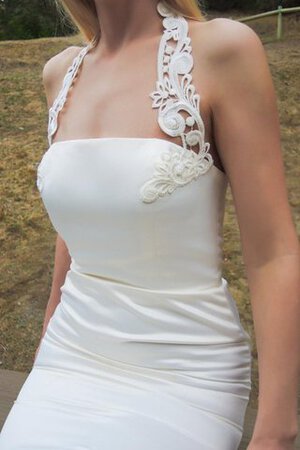 Gesticktes Meerjungfrau Reißverschluss Satin bodenlanges Brautkleid - Bild 4