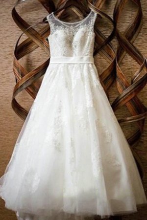 Robe de mariée de princesse joli avec sans manches decoration en fleur romantique - Photo 2