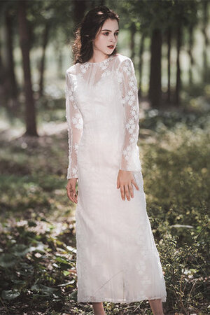 Absorbierend Outdoor Natürliche Taile Konservatives Luxus Brautkleid - Bild 2