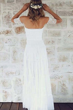 Robe de mariée simple informel romantique fermeutre eclair a-ligne - Photo 2