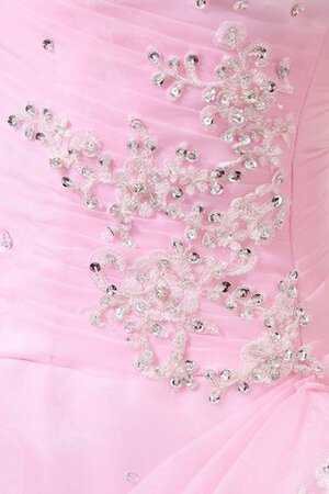 Herz-Ausschnitt Perlenbesetztes Duchesse-Linie Jugendweihekleid mit Rüschen - Bild 3