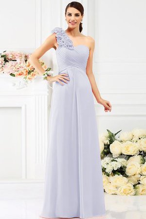 A-Linie Empire Taille Ein Schulterfreies Bodenlanges Brautjungfernkleid mit Reißverschluss - Bild 28