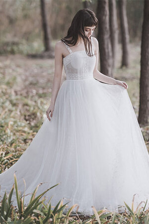 Leuchtenden Satin Prinzessin Romantisches Brautkleid mit Rücken Schnürung - Bild 3