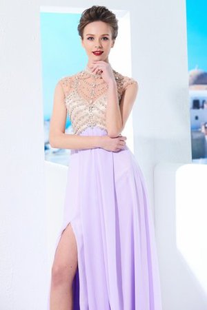 A-Linie Prinzessin Reißverschluss Normale Taille Abendkleid mit Kristall - Bild 3