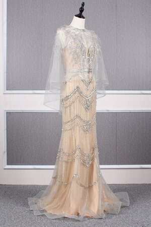 Satin Wunderbar Luxus Bodenlanges Brautkleid mit Reißverschluss - Bild 3