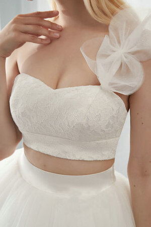 Charmant Reißverschluss Normale Taille Modisches Brautkleid aus Tüll - Bild 5