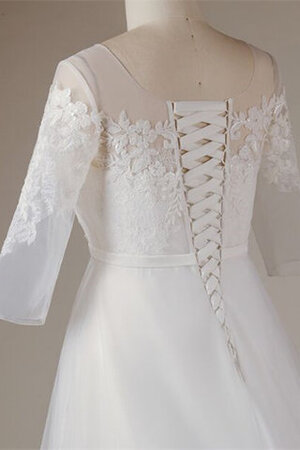 Ziemlich Formelles Romantisches Brautkleid aus Tüll mit Applike - Bild 4