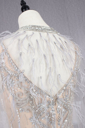 Satin Wunderbar Luxus Bodenlanges Brautkleid mit Reißverschluss - Bild 9