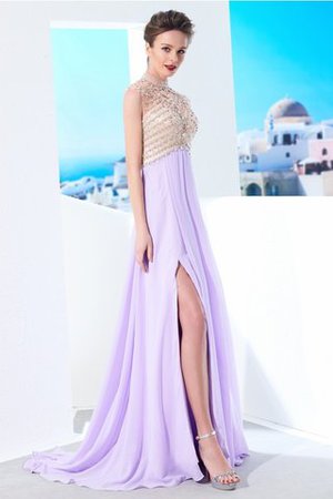 A-Linie Prinzessin Reißverschluss Normale Taille Abendkleid mit Kristall - Bild 4