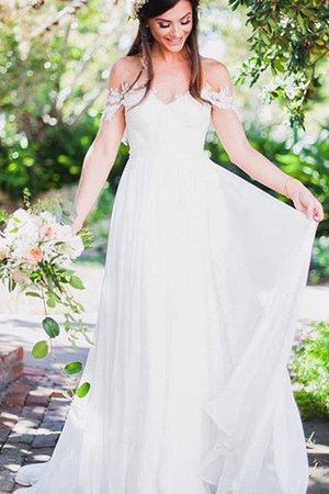 Beach Stil Garten Exquisit Anständiges Brautkleid mit Reißverschluss - Bild 1