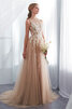 Vestido de Novia de Atractivo de Largo de Recatado de Iglesia - 4