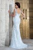 Robe de mariée naturel intemporel longue manche nulle de sirène - 3