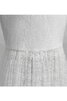 Reißverschluss plissiertes kurze Ärmeln Modern Elegantes schlichtes Brautkleid - 5
